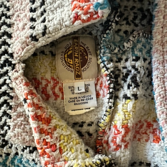 American Ragz Baja Hooded Poncho Sweatshirt size Large - Picture 4 of 5